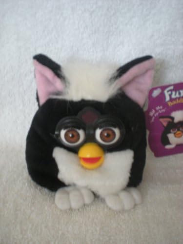 Furby Buddies "No Hungry" White and Black Bean Bag 5" Plush