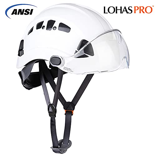 LOHASPRO Safety Hard Hat with Visor ANSI Z89 Construction Safety