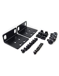 Kit de montaje en bastidor para varios proveedores compatible con muchos productos de 17,3 pulgadas de ancho Buffalo Tech, Cisco, Dell, D Link, Linksys, NETGEAR y TRENDnet