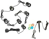 12-LED Submersible Light for Water Gardens and Ponds, Set of 6