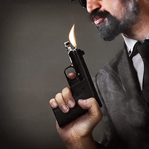 YUSUD Vintage Trench Lighter, Cool Pipe Lighter Fluid Refillable