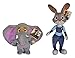 ZOOTOPIA - Set of 2 characters Plush toys of the Movie 