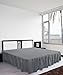 Utopia Bedding Microfiber Bed Ruffle (Queen, Grey)