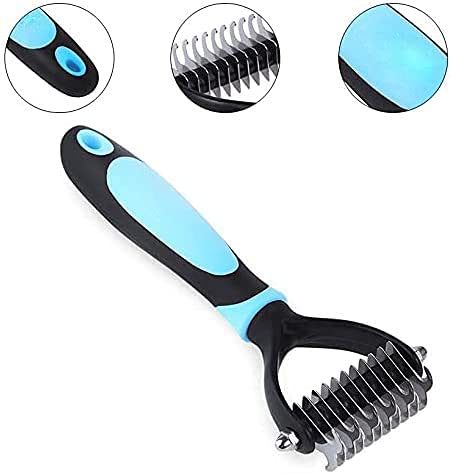 Mr. Gadget solutions® Fashion Pet Fur Knot Cutter Shedding Remove Grooming Brush Comb Metal Blade Dog Pet Knot Hair Cutter
