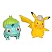 Pokemon Bandai Film Detective Pikachu WT97598 Pack of 2 Figures 5 cm Pikachu & Bulbasar