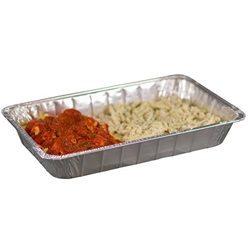Simply Deliver Aluminum Steam Table Pan, Full-Size, Deep, 70 Gauge, 50-Count