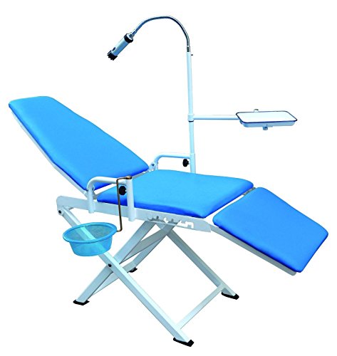 Dental Portable Folding Chair Mobile Unit GU-P109A with LED Operation Light Lamp + Waste Basin +Basin Support by Purple-Violet - Thumbnail 5