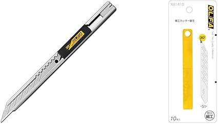 Amazon セット買い オルファ 細工カッター 141bs シルバー 細工カッター 替刃 10枚入り Xb141s カッター替刃 文房具 オフィス用品