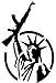 Statue of Liberty AK-47 2nd Amendment Decal Sticker - 3-Color Pack 6