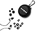 Symphonized ALN Premium Genuine Wood in-Ear Noise-isolating Headphones, Earbuds, Earphones with Mic (Black)