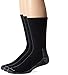 Dickies Men's 3 Pack Heavyweight Cushion Compression Work Crew Socks Black 12-15