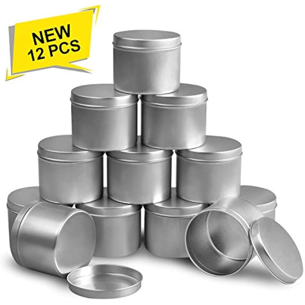 DINGPAI Candle Tin 8oz, Containers For Making, 12 Piece | eBay
