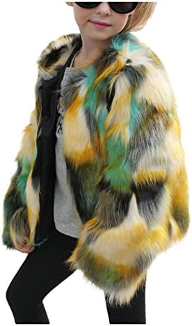 Girls Winter Coat Fuibo Baby Girls Winter Faux Fur Coat Kids Jacket Thick Warm Outwear Clothes