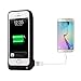 Battery Case, SQDeal 4200mah Rechargeable External Battery Portable Charging Case Protective Cover Juice Power Bank Charger for iPhone 5 5S 5C SE (Black)