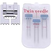 1 Set Twin Stretch Machine Needle Double Twin Needles Pins Sewing Machine Double Needle for Brother Sewing Machine Domestic
