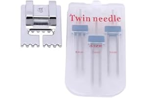 FANSOFTIKS 1 Set Twin Stretch Machine Needle Double Twin Needles Pins Sewing Machine Double Needle for Brother Sewing Machine Domestic