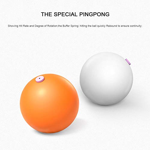 decwang Paddle Tennis Training Equipment Rebound Robot, Table Tennis Rebound Trainer, Fixed Shaft Rapid Backbound Machine for Ping Pong Ball Training, Including 4 Pcs Balls - Thumbnail 7