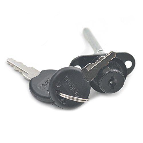 Fujiyuan 1 set Cabinet Lock Furniture Drawer Desk Locker Wardrobe File Cabinet 2 Keys Craft DIY Hardware 16mm Black