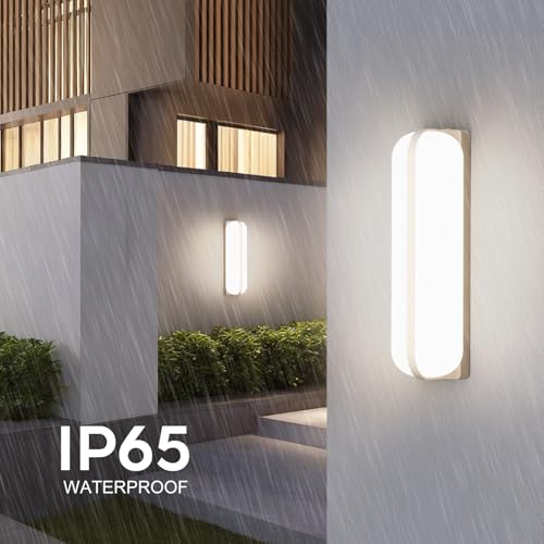 VivaLet Outdoor/Indoor Wall Light 20W 2000LM, Up & Down Lighting Wall Lamp, 4000K IP65 Outdoor Light for Humid Rooms, Balcony, Bathroom, Hallway, Basement, Garden, Toilet