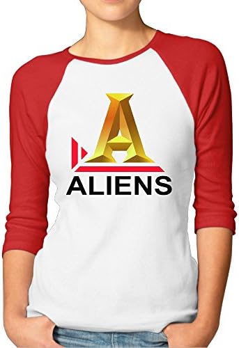 Ancient Aliens Logo Â  Red Raglan Sleeves T Shirt For Women - M