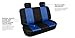 FH Group FB102114 Full Set Classic Cloth Car Seat Covers w Gift, Solid Black- Fit Most Car, Truck, SUV, or Van