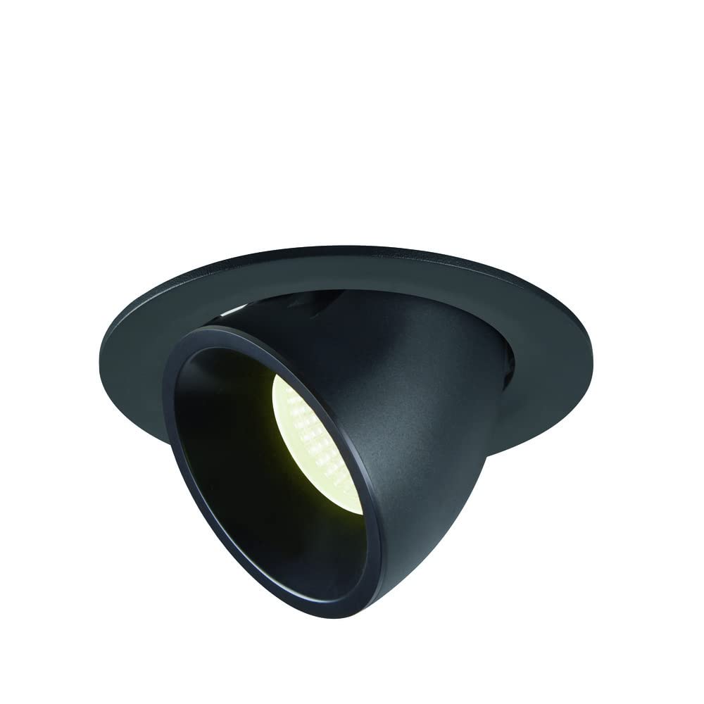 SLV Recessed Ceiling Light NUMINOS GIMBLE L/LED Spotlight, floodlight, Ceiling Light, recessed Light, Indoor Lighting / 4000K 25.4W 2350lm Black 40 Degrees