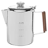Coletti"Bozeman" Percolator Coffee Pot - 9 CUP Camping Coffee Pot | Coffee Percolator