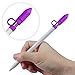 Fintie 3 Pieces Silicone Bundle Compatible with Apple Pencil 1st Generation, Soft Protective Cover Accessories Pencil Cap Holder with Nib Cover, Cable Adapter Tether, Purple