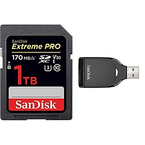 SanDisk 1TB Extreme PRO SDXC UHSI Card C10, U3, V30, 4K UHD, SD Card