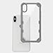 iPhone X/XS Case, Mybat Freestyle Challenger PC/TPU Rubber Case Cover for Apple iPhone X/XS, Clear/Gray