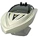 SkyCo H116 RC Boat 2.4Ghz Small Size Remote Control Electric RC Racing Boats Toy for Kids Men Girls Adults Pool Lake Outdoor Use White Color