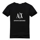 Armani Exchange Logo Men's Design Print Crew Neck Cotton T-Shirt