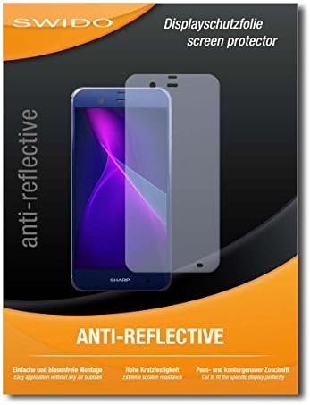 2 x SWIDO® Screen Protection Film Sharp Aquos P1 Screen Protection "AntiReflex" anti-glare