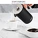 Finedine French Press Coffee Maker - (34-Oz) 18/8 Stainless Steel Double-Wall Insulated Retains Heat Longer - Triple-Screen Grounds Filter System, Sleek Matte Black, Extra Filter & Components Included