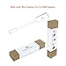 Mobi Lock Thunderbolt/Mini-DisplayPort to HDMI Adapter | Compatible to Mirror Your MacBooks & PC Screen to Your Monitor & Projector | 20cm White Gold-Plated Cable | Does NOT Work with Smartphones