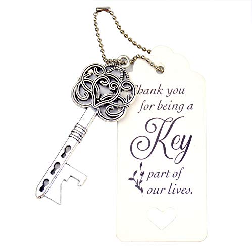 image for Makhry 52pcs Vintage Skeleton Key Bottle Opener Party Favor Wedding Fa