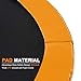 Exacme 10 12 14 15 16 Feet Trampoline Replacement Safety Spring Cover Round Frame Pad Without Holes, Orange
