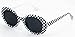 Elite NIRVANA Kurt Cobain Oval Bold Vintage Sunglasses For Women Men Eyewear - Checkered Frame Black Lens (Checkered White, 65)
