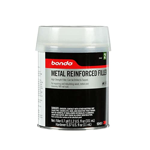 Bondo Metal Reinforced Filler High Strength Filler, Can Be Drilled