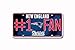 Rico Industries NFL Football New England Patriots #1 Fan Metal Auto Tag 6 x 11.5-