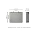 SRA Cases EN-AC-FG-A036 Silver Aluminum Hard Case, 11 x 8.8 x 2.5 Inches