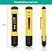 Digital PH Meter, PH Meter 0.01 Resolution Pocket Size Water Quality Tester with ATC 0-14 pH Measurement Range for Household Drinking Water, Aquarium, Swimming Pools, Hydroponics