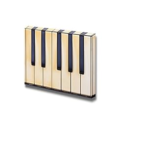 Canvas Prints Wall Art - The Old Keyboard Shallow Focus in Black Key | Modern Wall Decor/Home Decoration Stretched Gallery Canvas Wrap Giclee Print. Ready to Hang - 12" x 18"