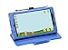 i-UniK Huawei MediaPad T3 7 Compatible Slim Folio Kickstand Tablet Case [Bonus Stylus] (Blue)