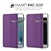 MoKo Case Fit iPad Mini 4 - Slim Lightweight Smart Shell Stand Cover Case with Auto Wake/Sleep Fit iPad Mini 4 (2015 Edition) 7.9 inch iOS Tablet, Purple
