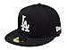 MLB Los Angeles Dodgers Black with White 59FIFTY Fitted Cap, 7 1/8