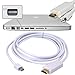 HDE 10ft. Mini Display Port / Mini DP Male to HDMI Male HD Cable Gold Plated Apple MacBook to HDTV Monitor Adapter
