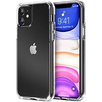 Trianium Clarium Series Designed for Apple iPhone 11 (2019 6.1 Inch) TPU Cushion Clear Frame iPhone 11 Case Protection and Hybrid Rigid Backing Cover - Clear