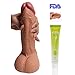 ANFEI Hyper Realistic Dildos, FDA Approved Dual Density Liquid Silicone Adult Toys 9 Inch G-Spot Premium Penis Dong with Suction Cup, Sex Toy for Female Masturbationthumb 1