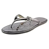 MICHAEL Michael Kors Women's Emory Flip Flop Gunmetal Metallic Sandal 8 M